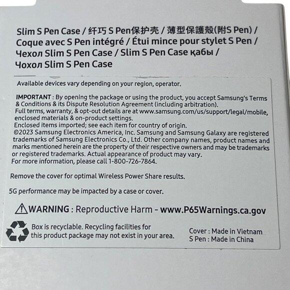 Samsung Galaxy Z Fold5 Slim S Pen Case Blue With S Pen 60f - Picture 3 of 3